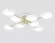 Потолочная люстра Ambrella Light Linetech Comfort FL516346, Белый, От теплого до холодного, Металл