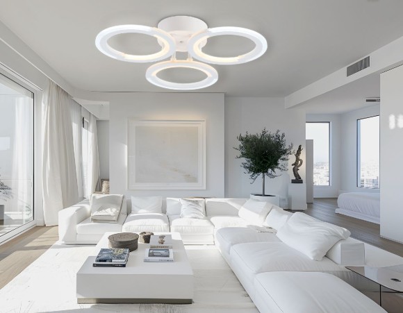 Потолочная светодиодная люстра с пультом управления Ambrella Light Original FA8942