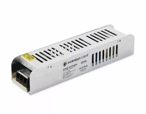 Блок питания с EMC для светодиодной ленты Ambrella Light Illumination 120Вт DC24В 5A IP20 GS8682 Блок питания с EMC для светодиодной ленты Ambrella Light Illumination 120Вт DC24В 5A IP20 GS8682