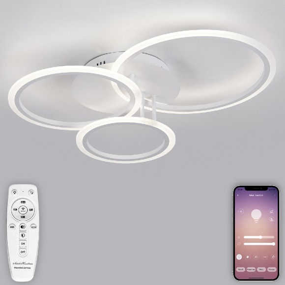 Потолочная светодиодная люстра с пультом управления Natali Kovaltseva PURE LED LAMPS 81175