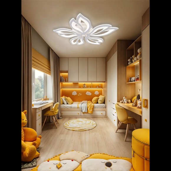 Потолочная люстра с пультом управления Natali Kovaltseva Fortuna LED LAMPS 81107/4C