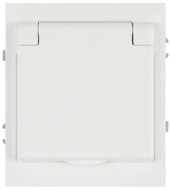 Розетка ЭРА Arktik 16-2103-01 с заземлением 2P+E Schuko со шторками с крышкой 16А-250В белый Б0070434