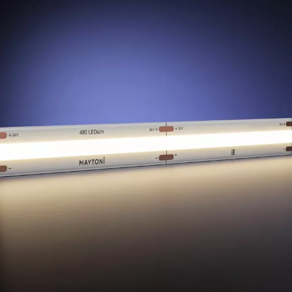 Светодиодная лента Maytoni Ultra 24В COB 15Вт/м 3000K 5м IP20 201224 Светодиодная лента Maytoni Ultra 24В COB 15Вт/м 3000K 5м IP20 201224