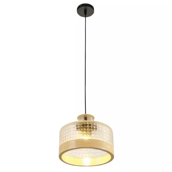 Подвесной светильник Myfar Edwin MR2480-1P, Черный, Прозрачный, Металл, крупный план