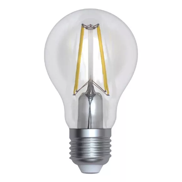 Лампа светодиодная филаментная (UL-00004867) Uniel E27 12W 4000K прозрачная LED-A60-12W/4000K/E27/CL PLS02WH Лампа светодиодная филаментная (UL-00004867) Uniel E27 12W 4000K прозрачная LED-A60-12W/4000K/E27/CL PLS02WH