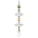 Подвесной светильник Loft IT Spindle 10423/B, Арт-деко, Белый, Бронза