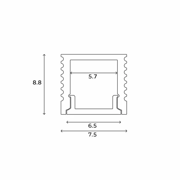 Накладной профиль для светодиодной ленты Hesby Lighting Line HSBL_0198 Накладной профиль для светодиодной ленты Hesby Lighting Line HSBL_0198