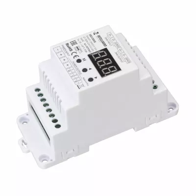 Декодер Arlight SMART-DMX512-103-62-RDM-DIN (12-48V, 3x6A) (IARL, IP20 Пластик) 027126(1)