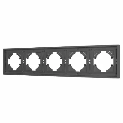 Рамка пластиковая на 5 постов Arlight FRM-TENDO-SFPL-5-GR 054659