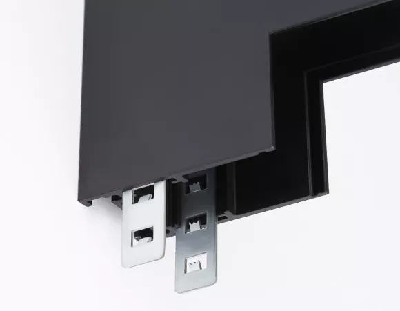 Коннектор угловой для шинопровода Ambrella Light Track System GL3378, вид снизу Коннектор угловой для шинопровода Ambrella Light Track System GL3378, вид снизу