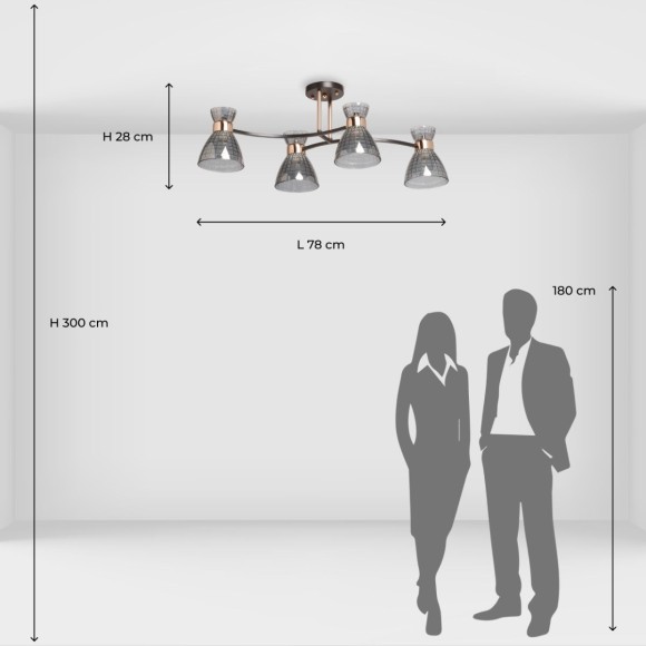 Потолочная люстра De Markt Дэла 635015904