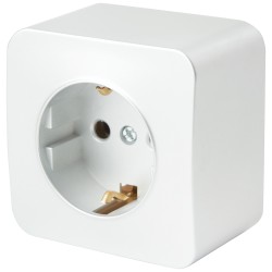 Розетка 1-местная с/з Stekker София MST16-11-01 49302