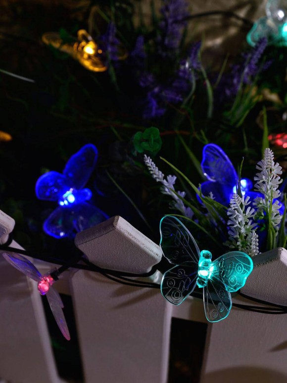 Гирлянда на солнечных батареях (UL-00006557) Uniel Бабочки USL-S-129/PT4000 Butterflies