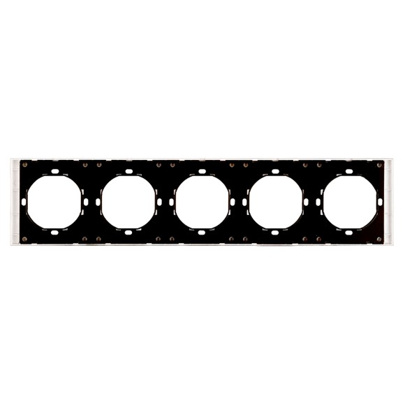 Рамка 5-местная Stekker Мия PFR00-3005-01 белая магнолия 50460