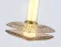 Подвесной светильник Ambrella Light High Light Crystal LH31001, Латунь, Янтарный, Теплый белый, крупный план