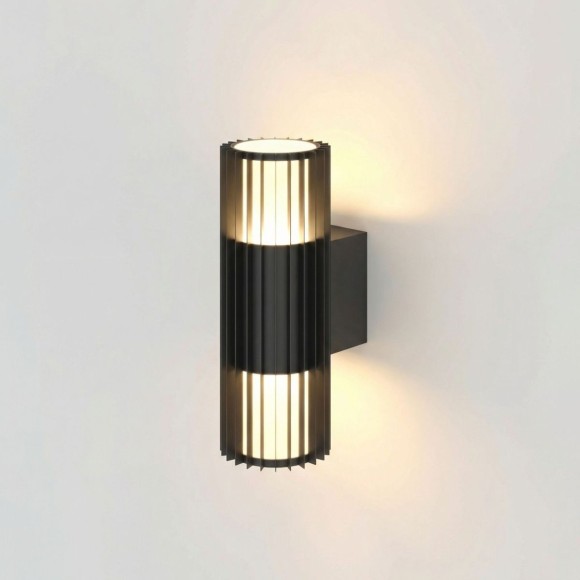 Уличный настенный светильник Elektrostandard Entero 35189/W черный 4690389219344 a072082