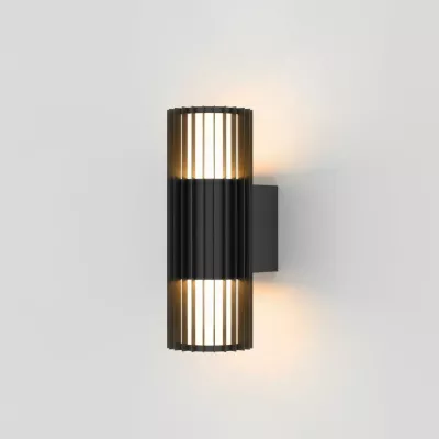 Уличный настенный светильник Elektrostandard Entero 35189/W черный 4690389219344 a072082