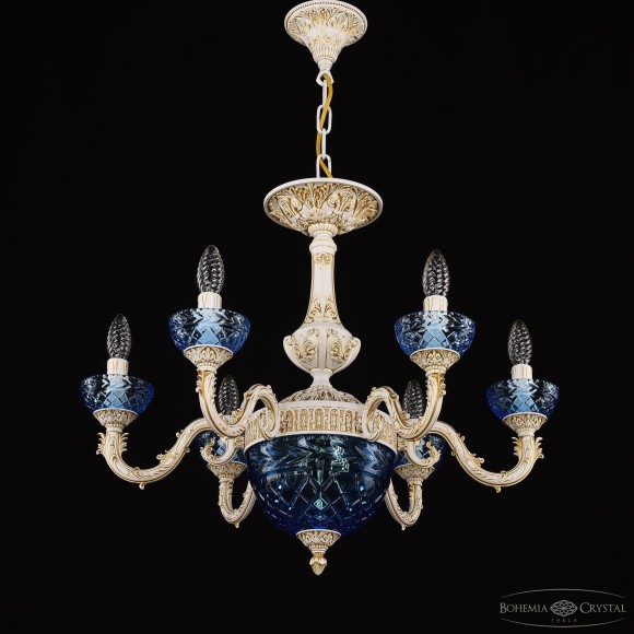 Подвесная люстра Bohemia Ivele Crystal AL79101P/6/175 WMG P Aquamarine/M-1F
