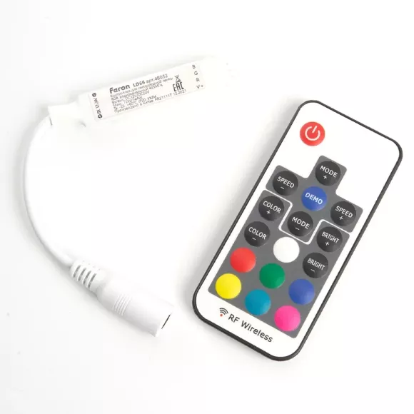 Контроллер RGB мини для светодиодной ленты Feron LD66 48032 Контроллер RGB мини для светодиодной ленты Feron LD66 48032