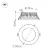 Встраиваемый светодиодный светильник Arlight LTD-105WH-Frost-9W Warm White 021067