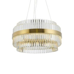 Подвесная светодиодная люстра Delight Collection Liberty 5515-800 br. titanium gold