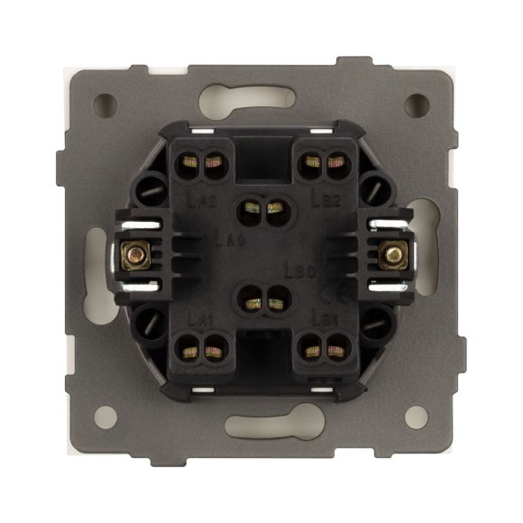 Механизм выключателя одноклавишный перекрёстный Arlight SWT-TENDO-MKX1-SFPL-GD (230V, 10A) 054572