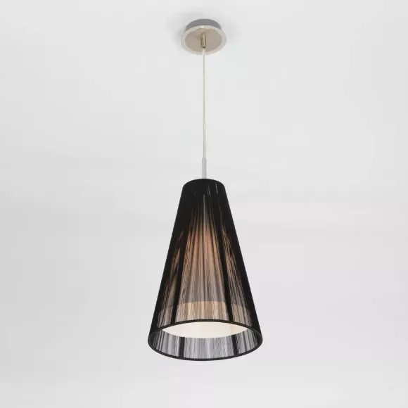 Подвесной светильник Citilux Черный CL936008, Серебро, Металл, Ткань
