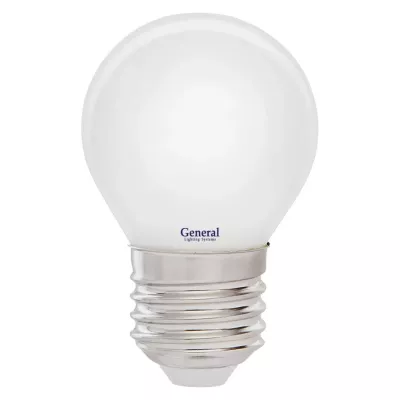 Филаментная светодиодная лампа General GLDEN-G45S-M-8-230-E27-4500 654600
