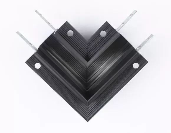 Коннектор угловой для шинопровода Ambrella Light Track System GL3354, Черный, Металл, Китай