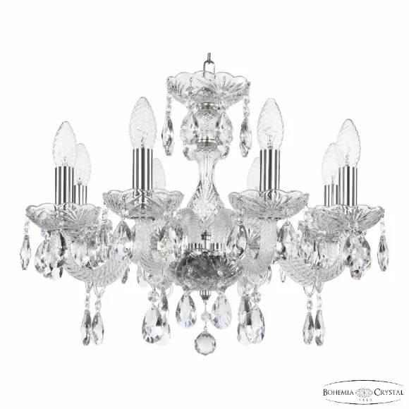 Подвесная люстра Bohemia Ivele Crystal 117/8/165 Ni Подвесная люстра Bohemia Ivele Crystal 117/8/165 Ni