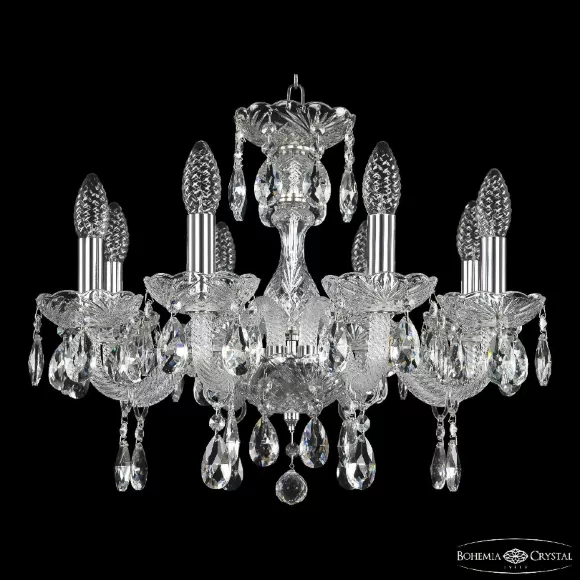 Подвесная люстра Bohemia Ivele Crystal 117/8/165 Ni Подвесная люстра Bohemia Ivele Crystal 117/8/165 Ni