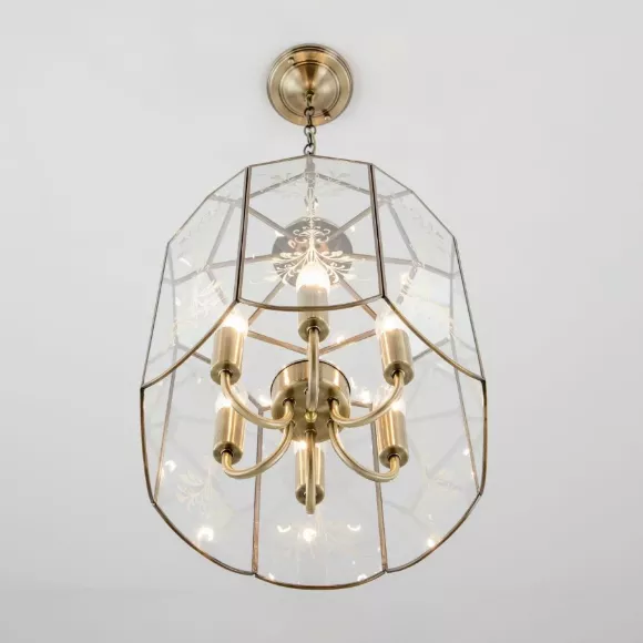 Подвесная люстра Citilux Витра-2 CL442260, Замковый, Бронза, Прозрачный Подвесная люстра Citilux Витра-2 CL442260, Замковый, Бронза, Прозрачный