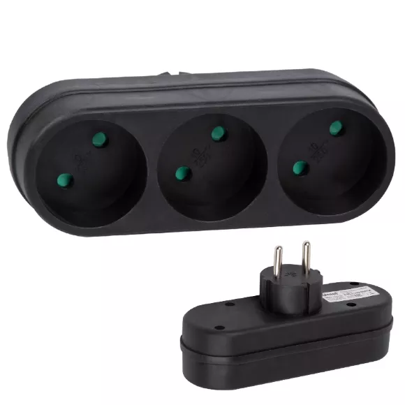 Сетевой разветвитель Uniel S-ES3-16O BLACK UL-00011232, Россия