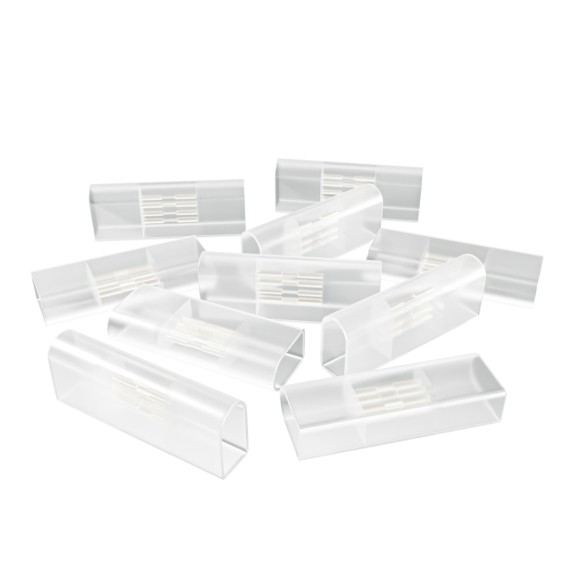 Комплект (10шт) коннекторов для прямого соединения светодиодного неона Apeyron 17-49 RGB 220В 09-152