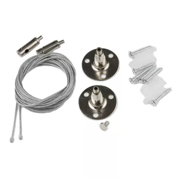 Набор из 2-х штук для подвесного монтажа однофазных шинопроводов Volpe UFB-Q122 H28 SILVER SET02 UL-00006442 Набор из 2-х штук для подвесного монтажа однофазных шинопроводов Volpe UFB-Q122 H28 SILVER SET02 UL-00006442