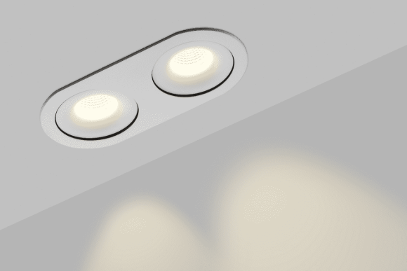 Корпус встраиваемого светильника SWG COMBO-2R2-WH 004160