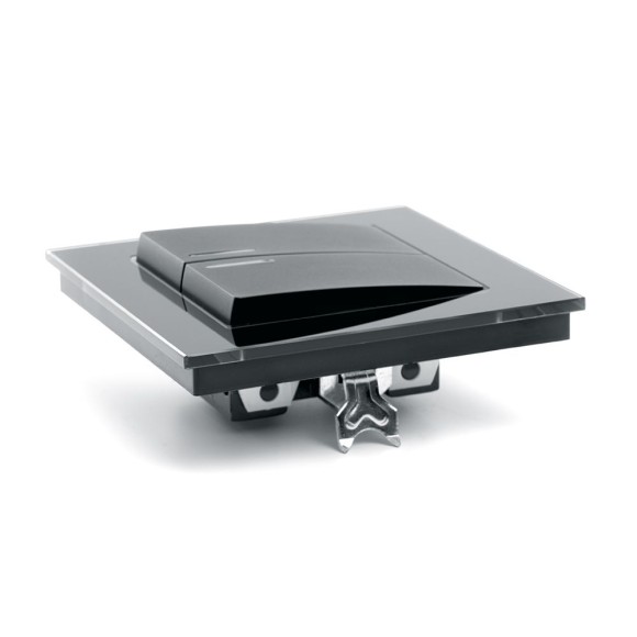 Выключатель 2-клавишный c индикатором Stekker Катрин 39504