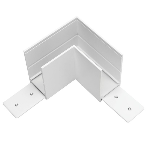 Соединитель PRO L-образный горизонтальный Teta Lightstar 505126-ALU