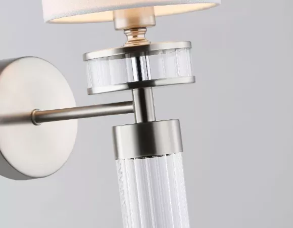 Бра Ambrella Light High Light Classic LH71295, Никель, Белый, Металл, крупный план Бра Ambrella Light High Light Classic LH71295, Никель, Белый, Металл, крупный план