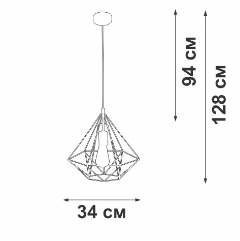 Подвесной светильник Vitaluce V2804-1/1S Подвесной светильник Vitaluce V2804-1/1S