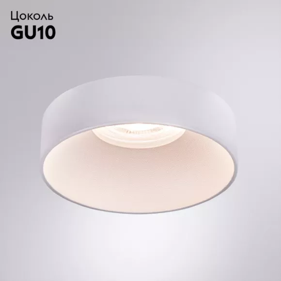 Встраиваемый светильник Arte Lamp Ramo A1240PL-1WH, Белый, Металл, Современный стиль Встраиваемый светильник Arte Lamp Ramo A1240PL-1WH, Белый, Металл, Современный стиль